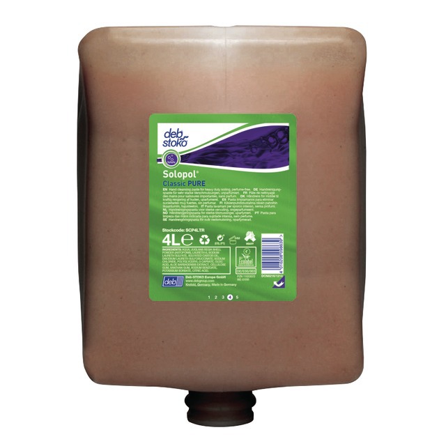 Savon Solopol Classic Pure Salissures Fortes Recharge 4L DEB référence fournisseur 272029